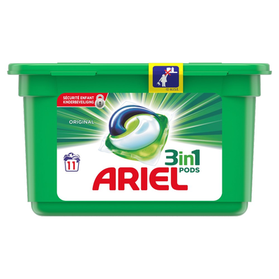 Ariel 3in1 Pods Original Wasmiddelcapsules 11 Wasbeurten